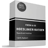 Fresh & Co Hoeslaken - Katoen - Lichtgrijs 160 x 200 cm