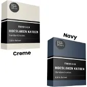 Fresh & Co Hoeslaken - Katoen - Crème 90 x 200 cm