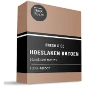 Fresh & Co Hoeslaken - Katoen - Taupe 90 x 210/220 cm