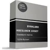 Byrklund Hoeslaken Katoen - Jersey Stretch - Taupe 140 x 200 cm