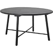 Creative Collection Lope eettafel, zwart, acacia