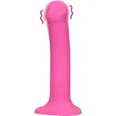 Loveline - Gladde Vibrator met Eikel en Zuignap - Roze