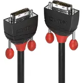 Lindy 36252 DVI-kabel DVI Aansluitkabel DVI-D 24+1-polige stekker, DVI-D 24+1-polige stekker 2.00 m Zwart