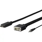 VivoLink Video-Adapter - - PROHDMIVGA1 - HDMI Type A naar VGA - 1 m - Kleur Zwart