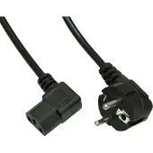 Akyga Strom Anschlusskabel [1x Kaltgeräte-Buchse C13 - 1x Schutzkontakt-Stecker]