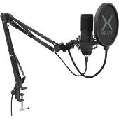 Krux EDIS 1000 netwerkkabel KRX0109 met popfilter en verstelbare arm - Zwart
