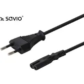 Savio Voedingskabel Savio CL-105 Zwart 2-pin C7 3 m