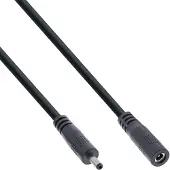 InLine DC verlengkabel | 3,5 x 1,35mm | max. 140W | zwart | 5 meter