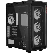 XPG Speelkast - - BATTLECRUISER II - E-ATX - 4 ARGB Ventilatoren - Zwart Gehard Glas