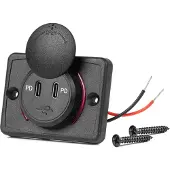 Amio autolader, geschikt voor auto's. Autolader, model 04232, afmetingen 64mm x 48mm