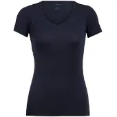 Icebreaker Siren SS Sweetheart Thermoshirt Dames Midnight Navy S