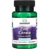 Swanson Health , Zink Citraat, 30 mg , 60 Capsules