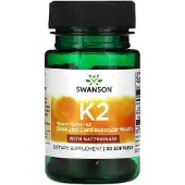 Swanson Health - Vitamine K-2 + Nattokinase, 30 capsules