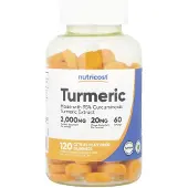 Nutricost - Kurkuma Gummies 2000 mg (120 gummies, Citroen)