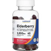 Nutricost , Elderberry, 90 Gevoopt Gummies