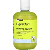 DevaCurl Low-Poo Delight milde schuimreiniger voor lichtgewicht vocht Groene oase 12 fl. oz. oz.