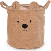Childhome - Opbergmand - 40x40x40 Cm - Teddy - Bruin - Speelgoedmand - Wasmand