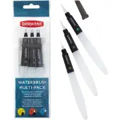 Derwent Waterbrush - Verschillende Maten - 3 Aqua Penselen