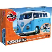 Airfix Modelbouwpakket Auto - J6024 QUICKBUILD Volkswagen VW Camper Bus - Blauw - Wit Plastic - - Modelbouw