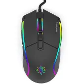 Inca RGB Macro Toetsen Professionele Gaming Muis (Bedraad), Muis, Zwart