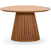 BUITEN living Palau dining tuintafel 4 personen | teakhout | Natural Teak | Ø120cm ronde tuintafel