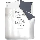 Rivièra Maison Dekbedovertrek Lake Days Marineblauw Katoen-200 x 200 / 220 cm | 2-Persoons