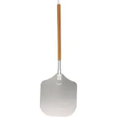 Mustang Pizzaschep – 30,5 cm – Aluminium Pizza Peel met Acacia Houten Handvat – Voor BBQ & Pizza Oven