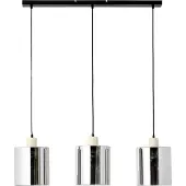 Brilliant verstelbare hanglamp van gerookt glas, model WEALD | 120 x 90 cm | 3 x E27, max. 40W | Metaal, glas, hout