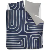 Vt wonen VTwonen dekbedovertrek Tribe - Indigo 240x200/220 cm