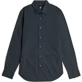 G-Star Zakelijk overhemd 'Uniform Slim Shirt' donkerblauw