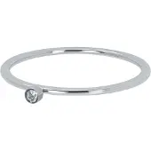 Ixxxi Vulring 1 mm Zirconia 1 Stone Crystal Zilver