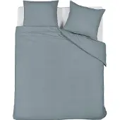 Beddinghouse Summer dekbedovertrek - Effen - Eenpersoons - 140x200/220 - Blue Grey