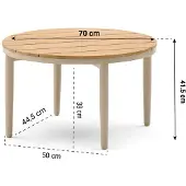 Coco Toscane loungetafel ø 70 cm