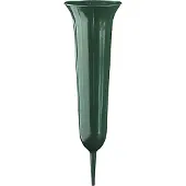 Geli Grafvaas - Donkergroen - Hoogte 37 cm - Kunststof