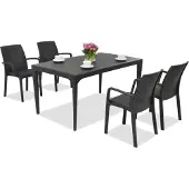 BICA Stijlvolle dinerset Oslo/Indiana 4 antraciet