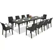 BICA Stijlvolle dinerset Oslo/Indiana 10 antraciet