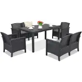 BICA Venezia Apetito 6 antraciet technorattan set