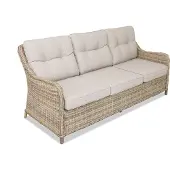 Garden Point Driezitsbank van kunststof rotan Toledo beige