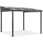 Garden Point Aluminium terrasoverkapping Tarragona 3 x 3 m antraciet