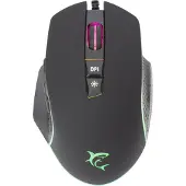 White Shark Gaming muis White Shark Gareth Black met RGB verlichting (Bedraad), Muis, Zwart