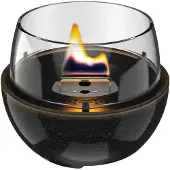 Tenderflame Café 14 Tafelhaard - Reactive Porcelain - Zwart - Tenderfuel - Bio-Ethanol Alternatief - Rookvrij, veilig, schoon en geurarm
