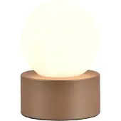 RL Leuchten bureaulamp Countess, wit, metaal/glas