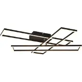 TRIO Design Plafondlamp Corso Zwart