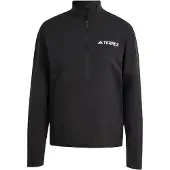 Adidas Functioneel shirt 'Multi Climacool 1/2 Zip Long Sleeve' zwart / wit