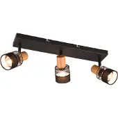 TRIO NANDINI - Spot - Zwart mat - excl. 3x E14 10W