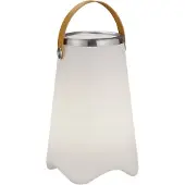 TRIO LED tafellamp Jamaica met Bluetooth-luidspreker Jamaica, dimbaar, wit / opaal, Woon-/ Eetkamer, Kunststof, Modern