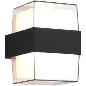 TRIO LED-wandlamp buiten Molina, helder / transparant, Kunststof, Modern, LED wandlamp buiten