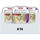 Beaphar 16x Nierdieet Kattenvoer Nat Lam 100 gr