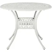 Beliani ANCONA - Tuintafel - Wit - 90 x 90 cm - Aluminium