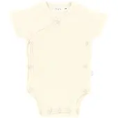 Day Overslagromper Korte Mouw Rib - Mt. 74/80 - Cream